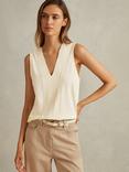 Reiss Mira V-Neck Sleeveless Top