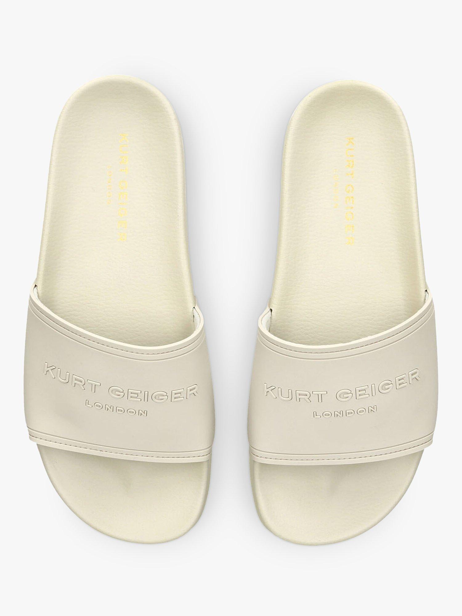 Kurt Geiger London Pool Sliders, Natural Putty, 6