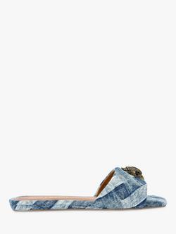 Kurt Geiger London Kensington Sliders, Blue Denim, Blue Denim