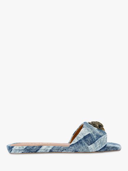 Kurt Geiger London Kensington Sliders, Blue Denim, Blue Denim