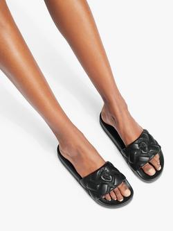 Kurt Geiger London Meena Drench Sliders, Black - view 2, Black