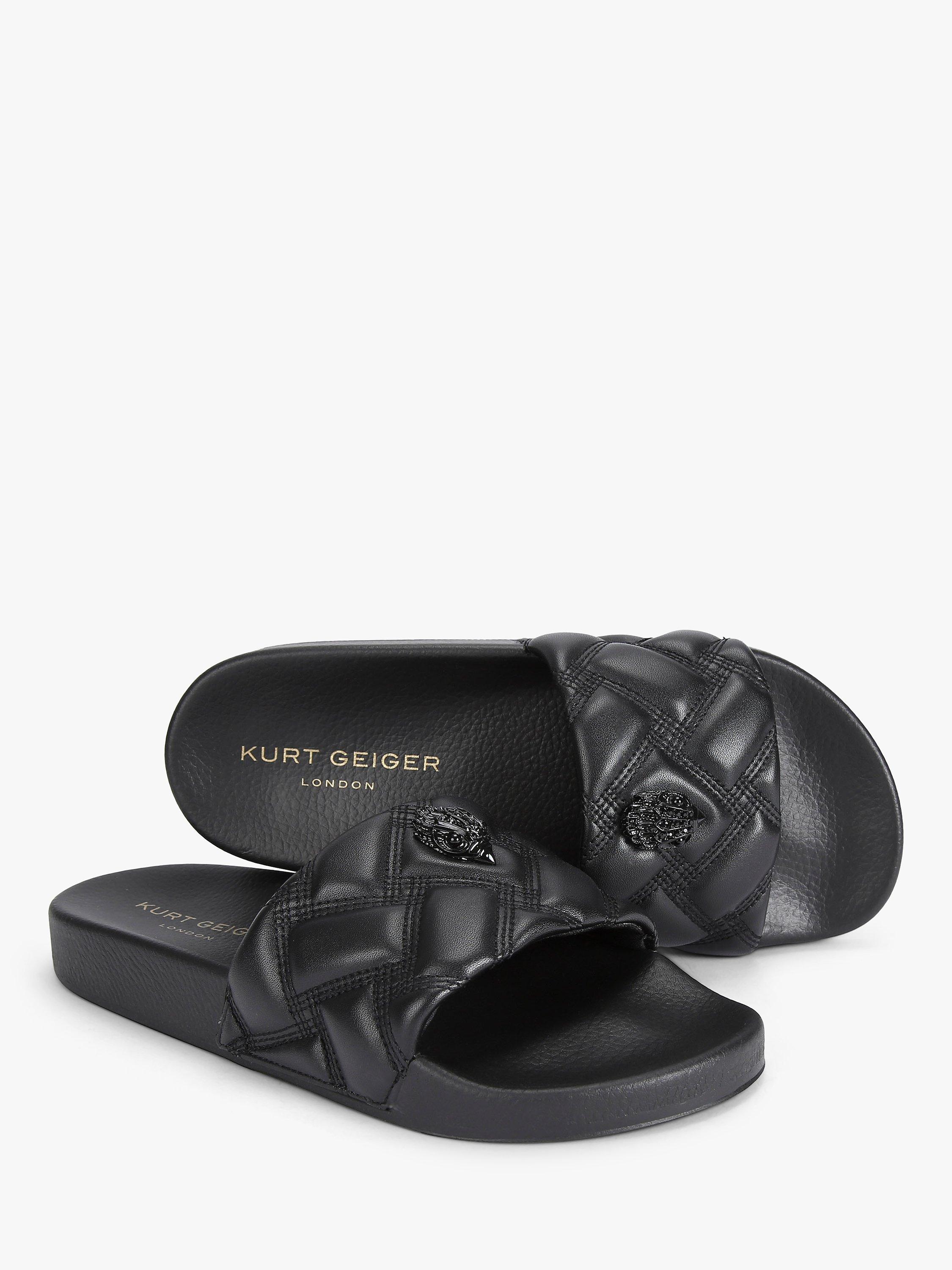 Product image 5 of 6, which shows Kurt Geiger London Meena Drench Sliders, Black, 3