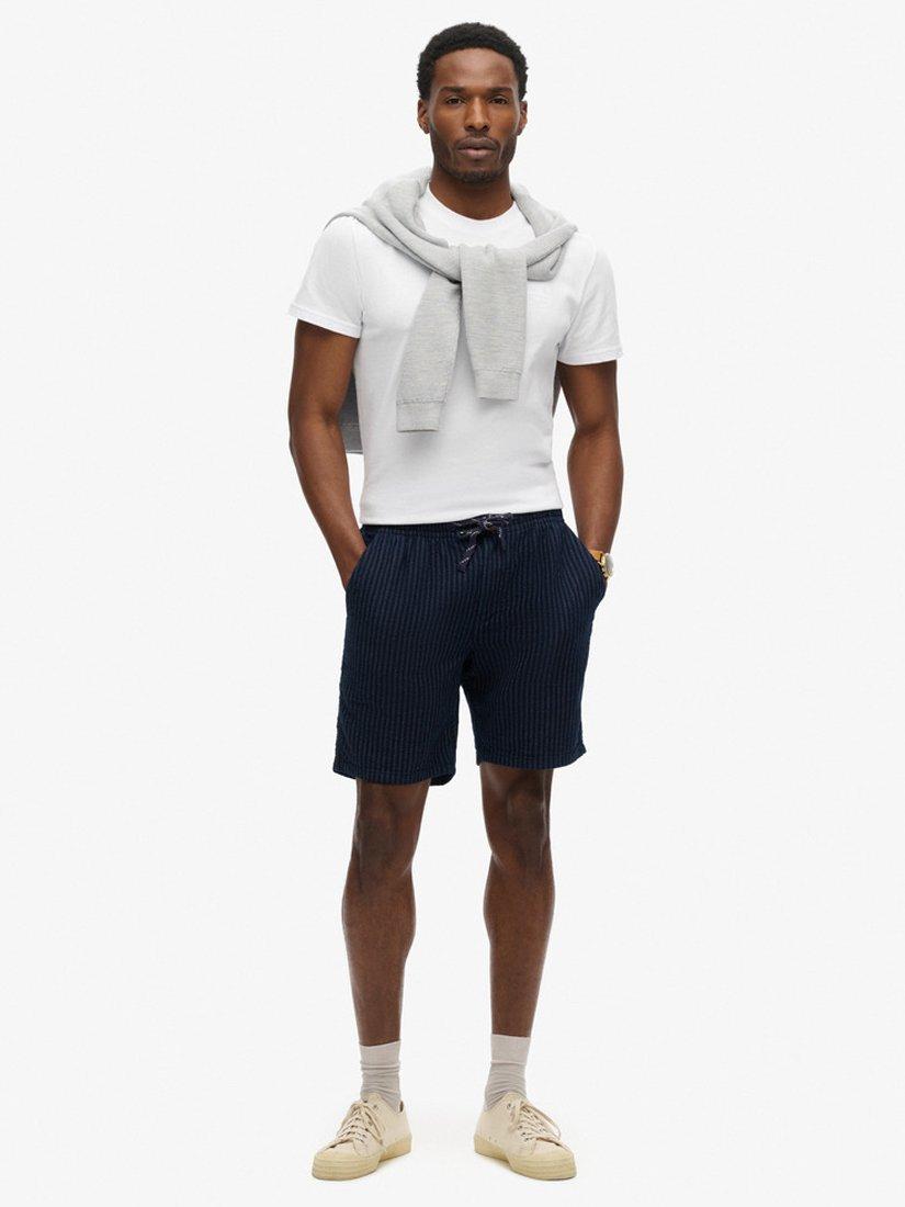 Superdry Bermuda Shorts, Twin Ticking Navy