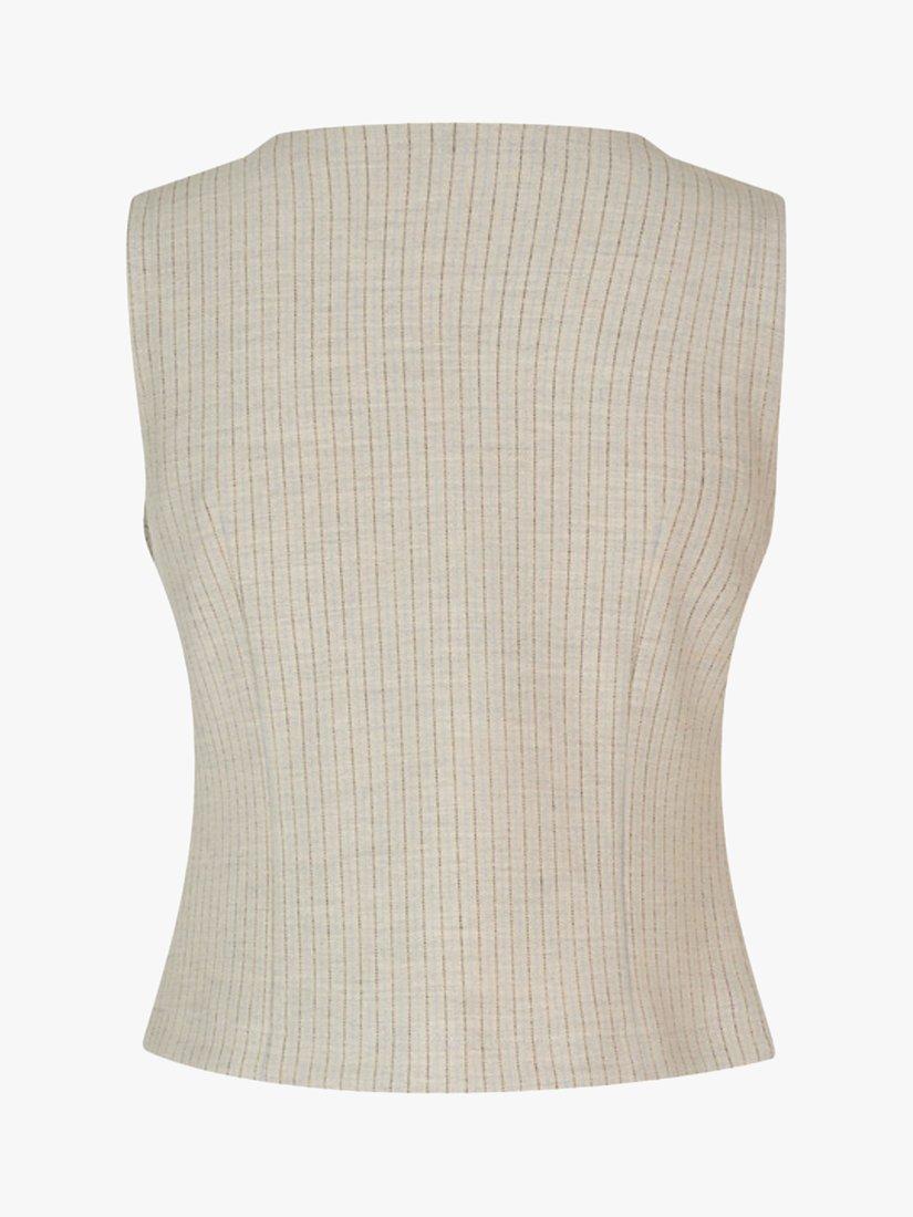 Product image 5 of 6, which shows Lovechild 1979 Violet Stripe Waistcoat, Brown, 8
