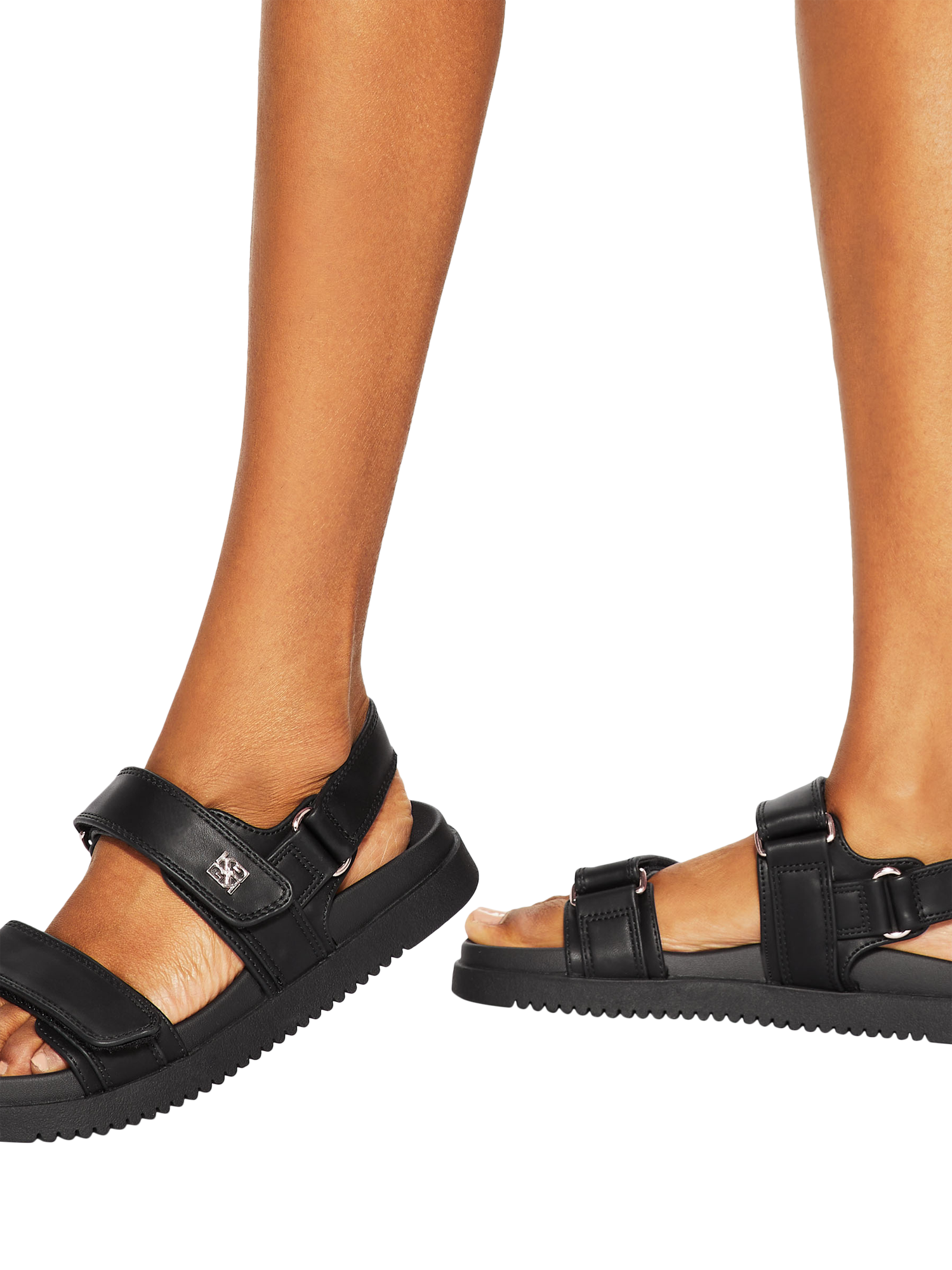 Product image 2 of 5, which shows KG Kurt Geiger Rory Sandals, Black, 3