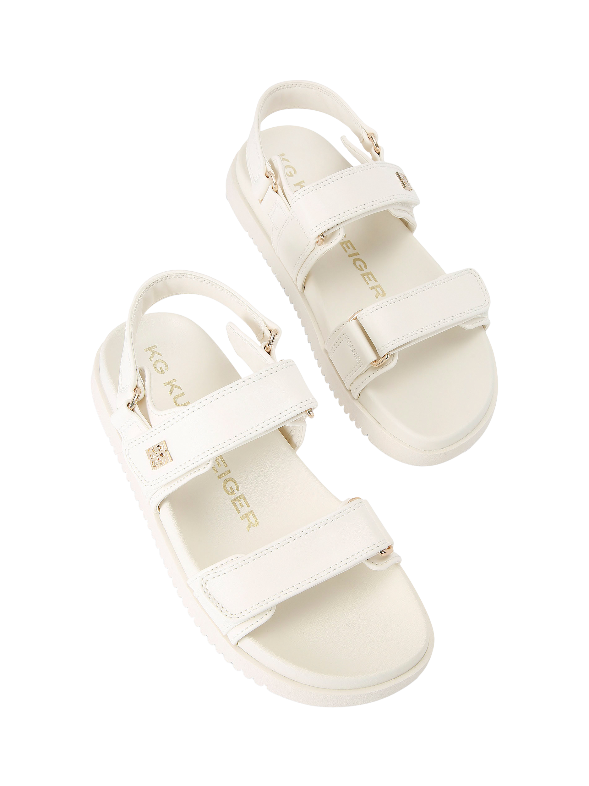 Product image 3 of 5, which shows KG Kurt Geiger Rory Sandals, Putty, 3