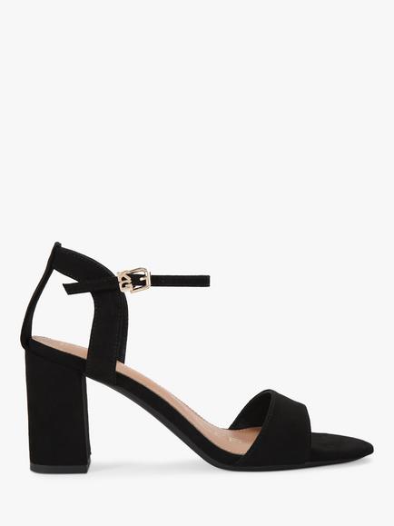 KG Kurt Geiger Fleur Block Heel Sandals, Black, Black