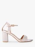 KG Kurt Geiger Fleur Bling Embellished Block Heel Sandals