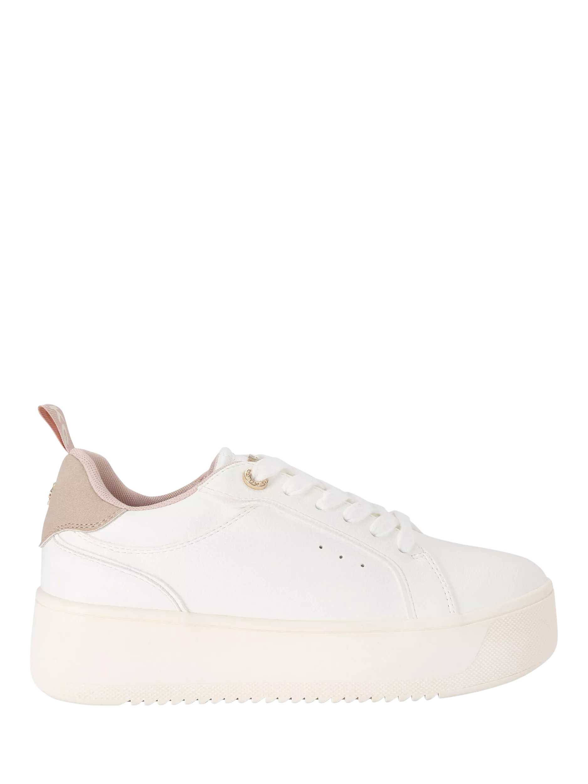 Kurt geiger white platform trainers online