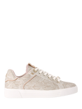 KG Kurt Geiger Lillian Snake Print Trainers, Taupe/Multi