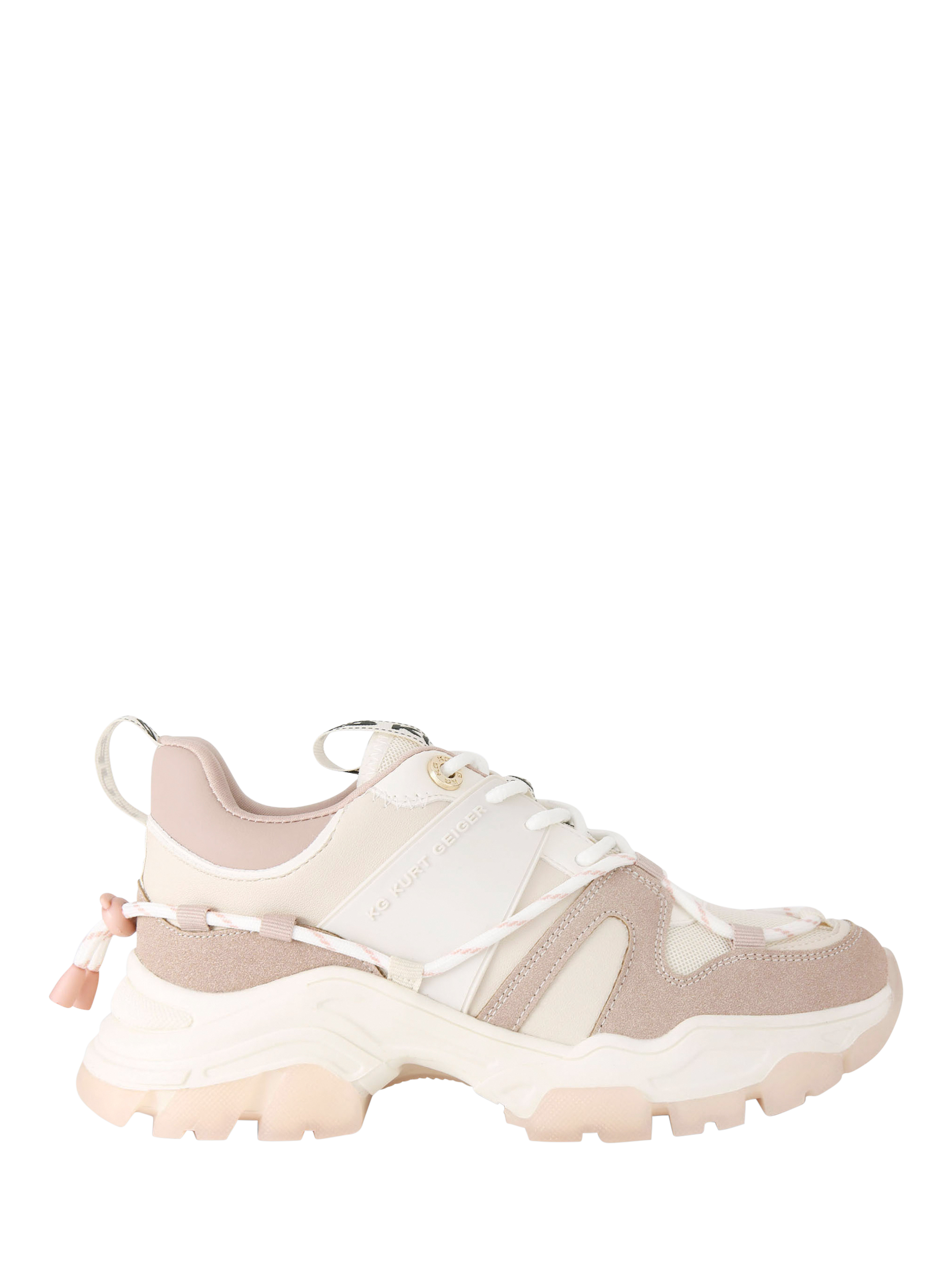 Product image 1 of 5, which shows KG Kurt Geiger Limitless 3 Chunky Sole Trainers, Pink/Multi, 3