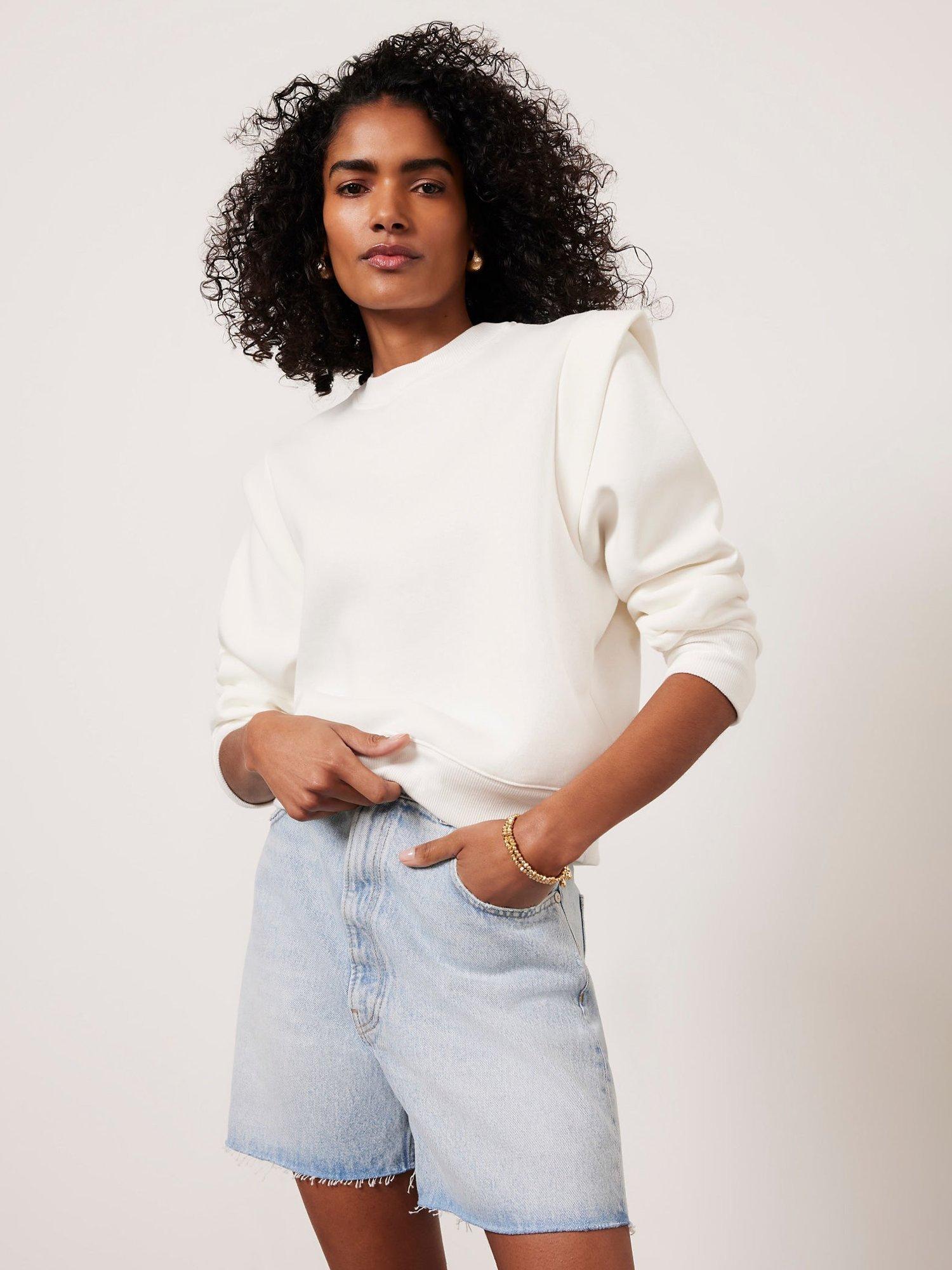 Mint velvet white sweatshirt sale