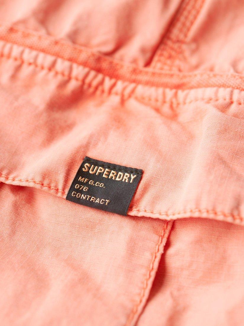 Product image 3 of 6, which shows Superdry Low Rise Parachute Cargo Trousers, Terracotta, W26/L30