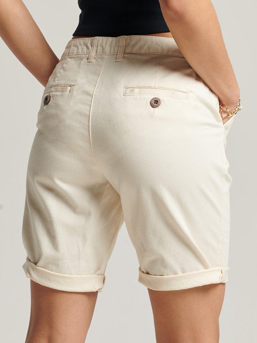 Product image 5 of 5, which shows Superdry City Chino Shorts, Oyster, 6