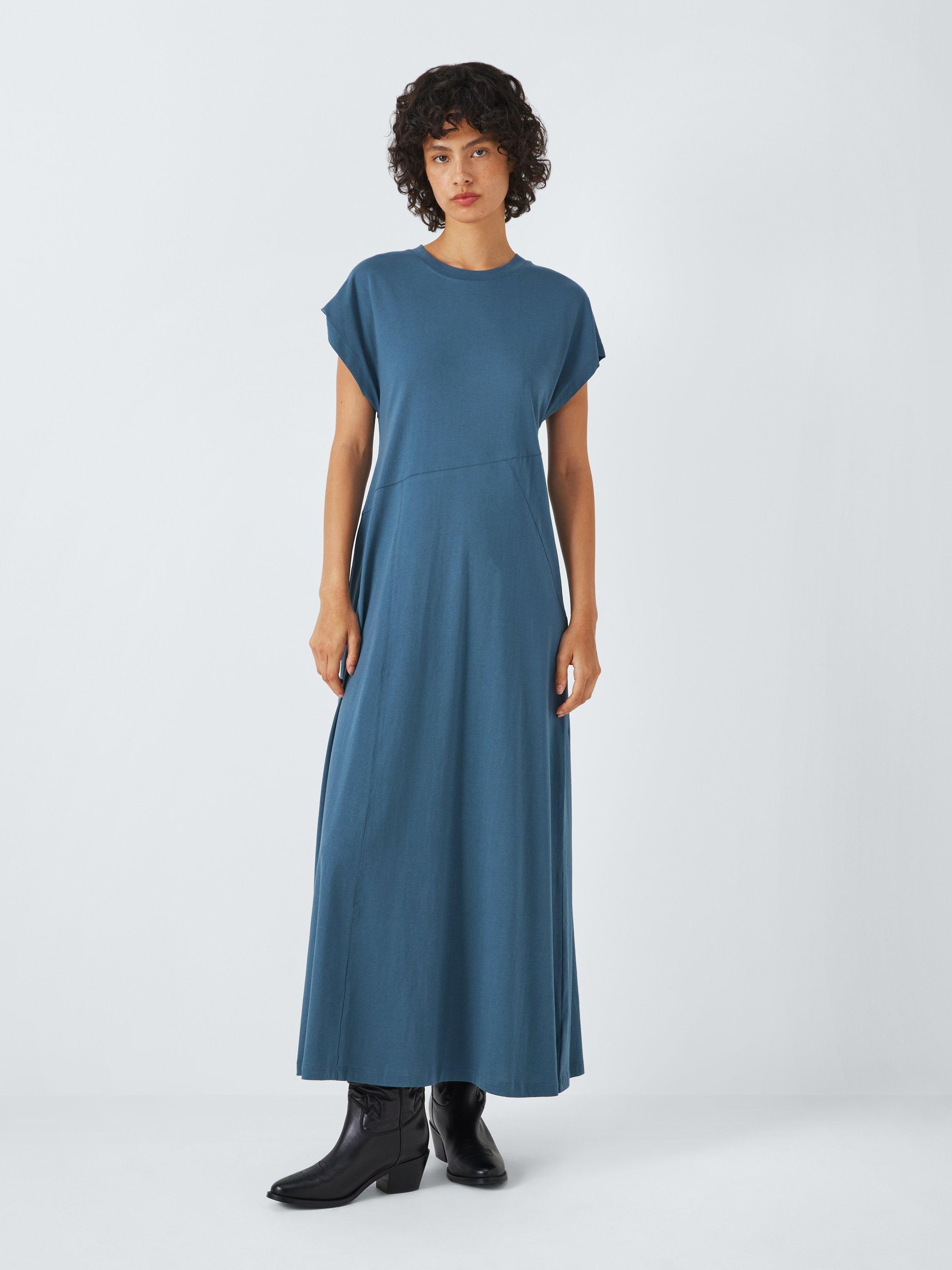 AND/OR Scarlet Seam T-Shirt Maxi Dress, Blue