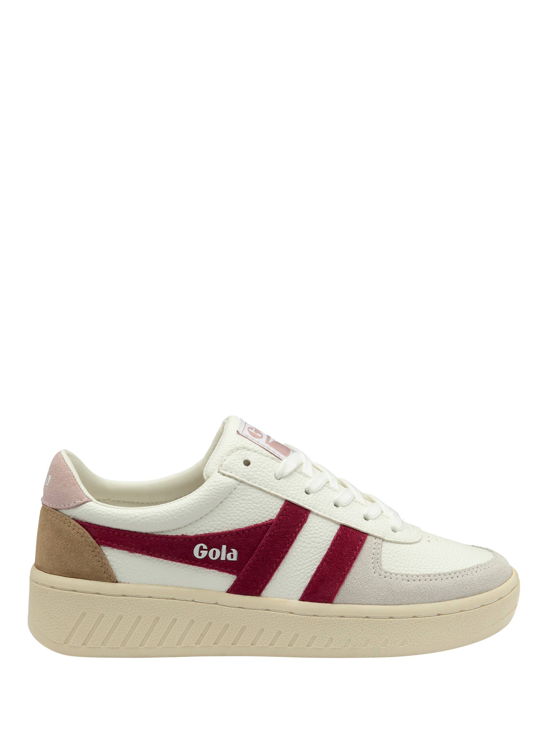 Gola Classics Grandslam Quadrant Trainers, Cerise/Chalk Pink, 5