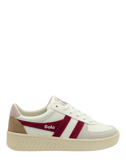 Gola Classics Grandslam Quadrant Trainers, Cerise/Chalk Pink