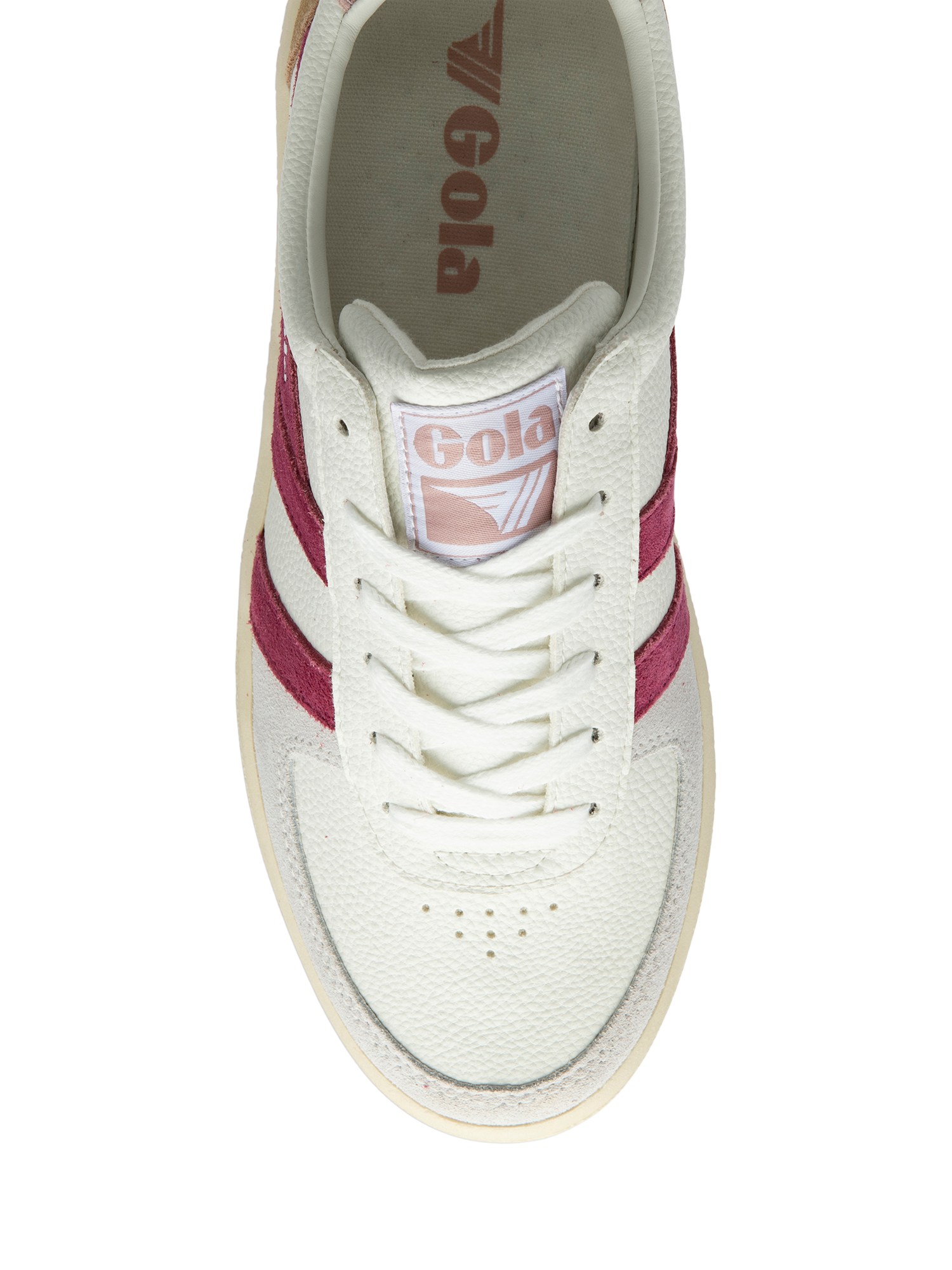 Gola Classics Grandslam Quadrant Trainers, Cerise/Chalk Pink, 5