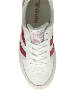 Gola Classics Grandslam Quadrant Trainers - view 2, Cerise/Chalk Pink