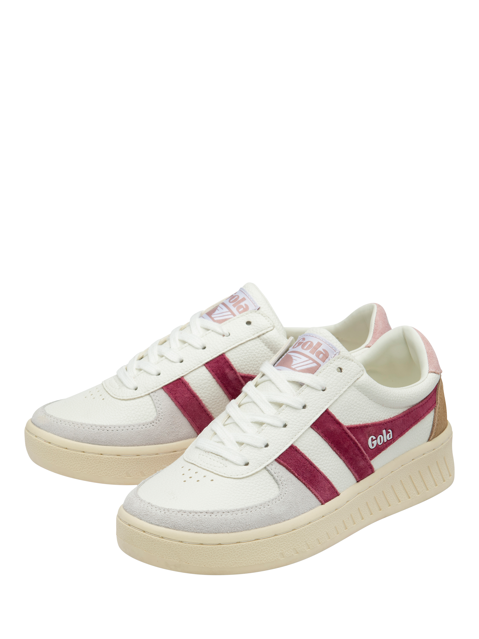 Gola Classics Grandslam Quadrant Trainers, Cerise/Chalk Pink, 5