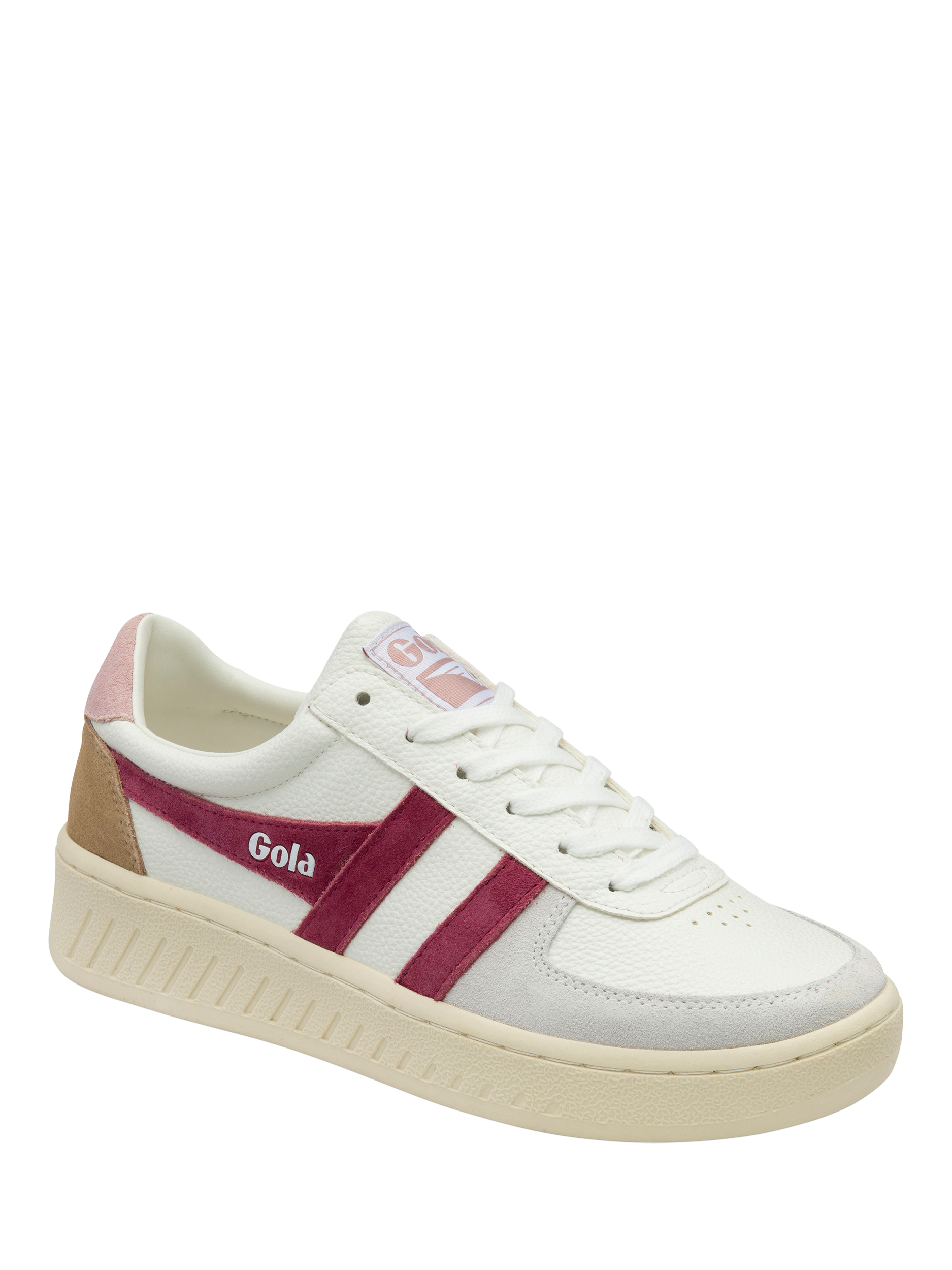 Gola Classics Grandslam Quadrant Trainers, Cerise/Chalk Pink, 5