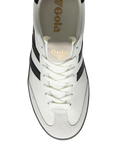 Gola Cyclone Leather Trainers, White/Black