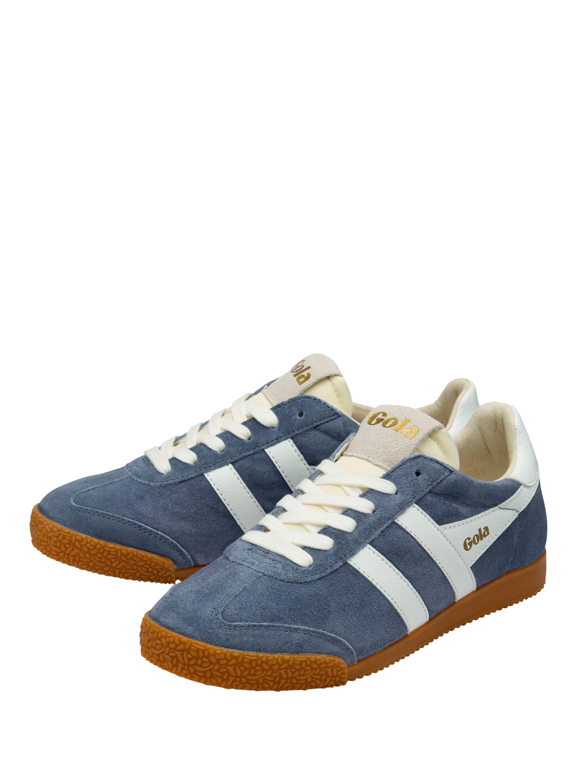 Product image 3 of 5, which shows Gola Classics Elan Suede Lace Up Trainers, Moonlight, 6