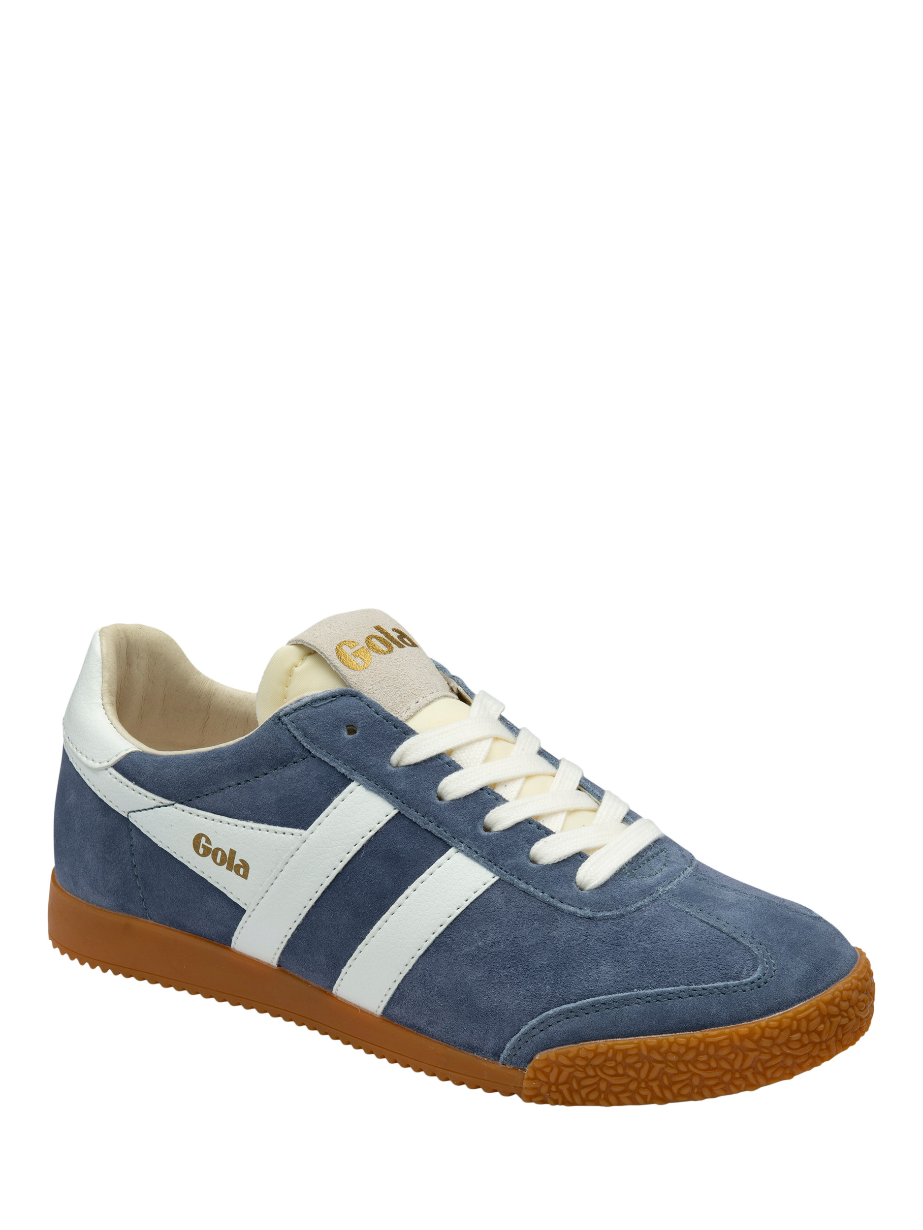 Product image 5 of 5, which shows Gola Classics Elan Suede Lace Up Trainers, Moonlight, 6
