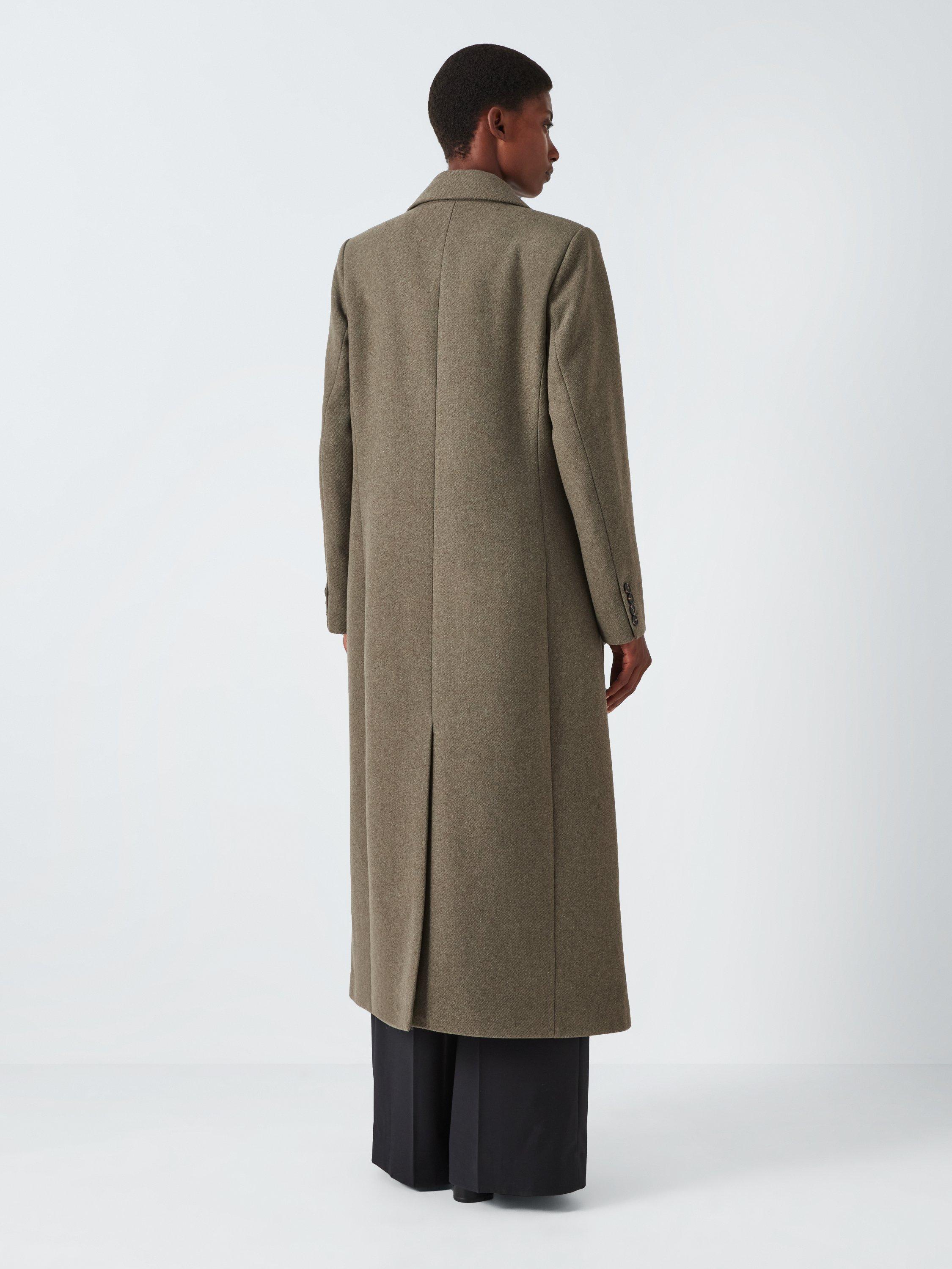 John Lewis Double Breasted Wool Melange Coat