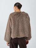 John Lewis Faux Fur Short Jacket, Mink