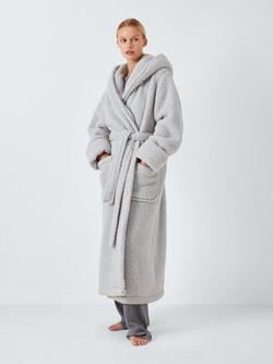 John Lewis Lux Borg Hooded Dressing Gown, Microchip