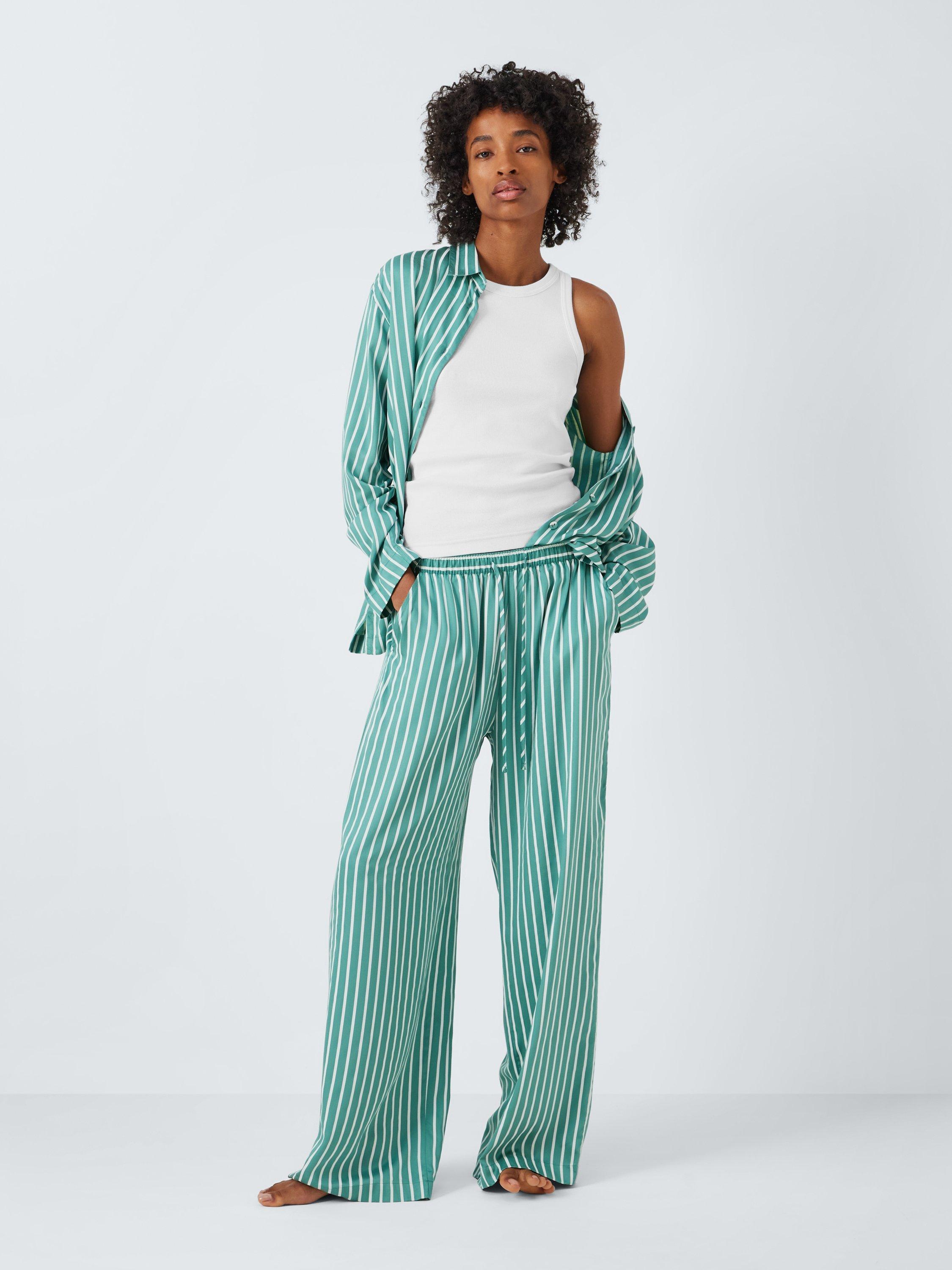 Product image 3 of 6, which shows John Lewis Ribbed Cotton Modal Blend Pyjama Tank Top, Ivory, 12