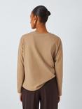 John Lewis Relaxed Organic Cotton Top, Camel