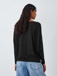 AND/OR Batwing Jersey Top, Black