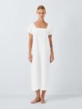 John Lewis Cotton Seersucker Nightdress, Ivory