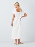 John Lewis Cotton Seersucker Nightdress, Ivory