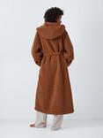 John Lewis Lux Borg Dressing Gown, Toffee