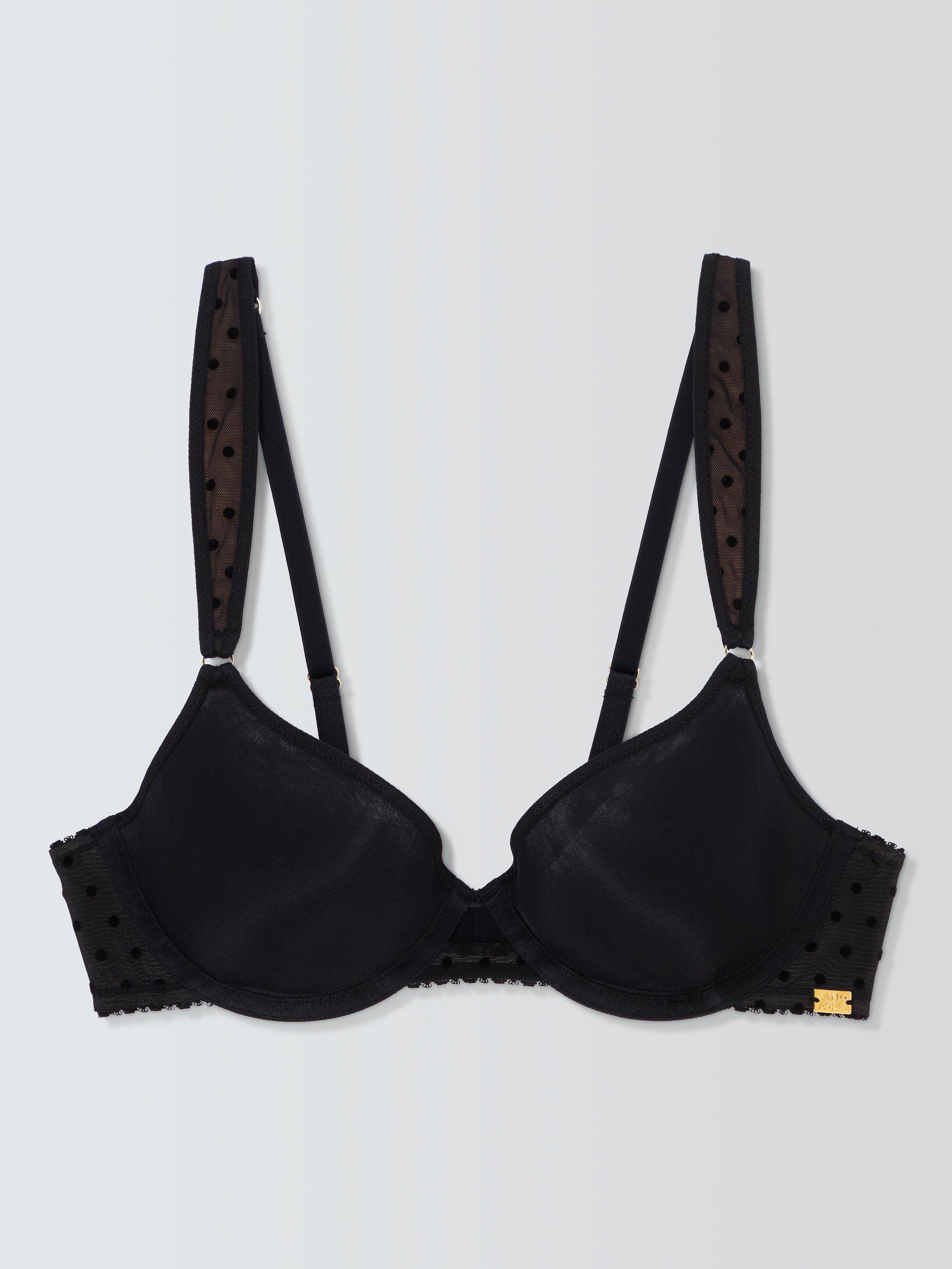 Product image 3 of 5, which shows AND/OR Coco Spacer T-Shirt Bra, Black, 30F