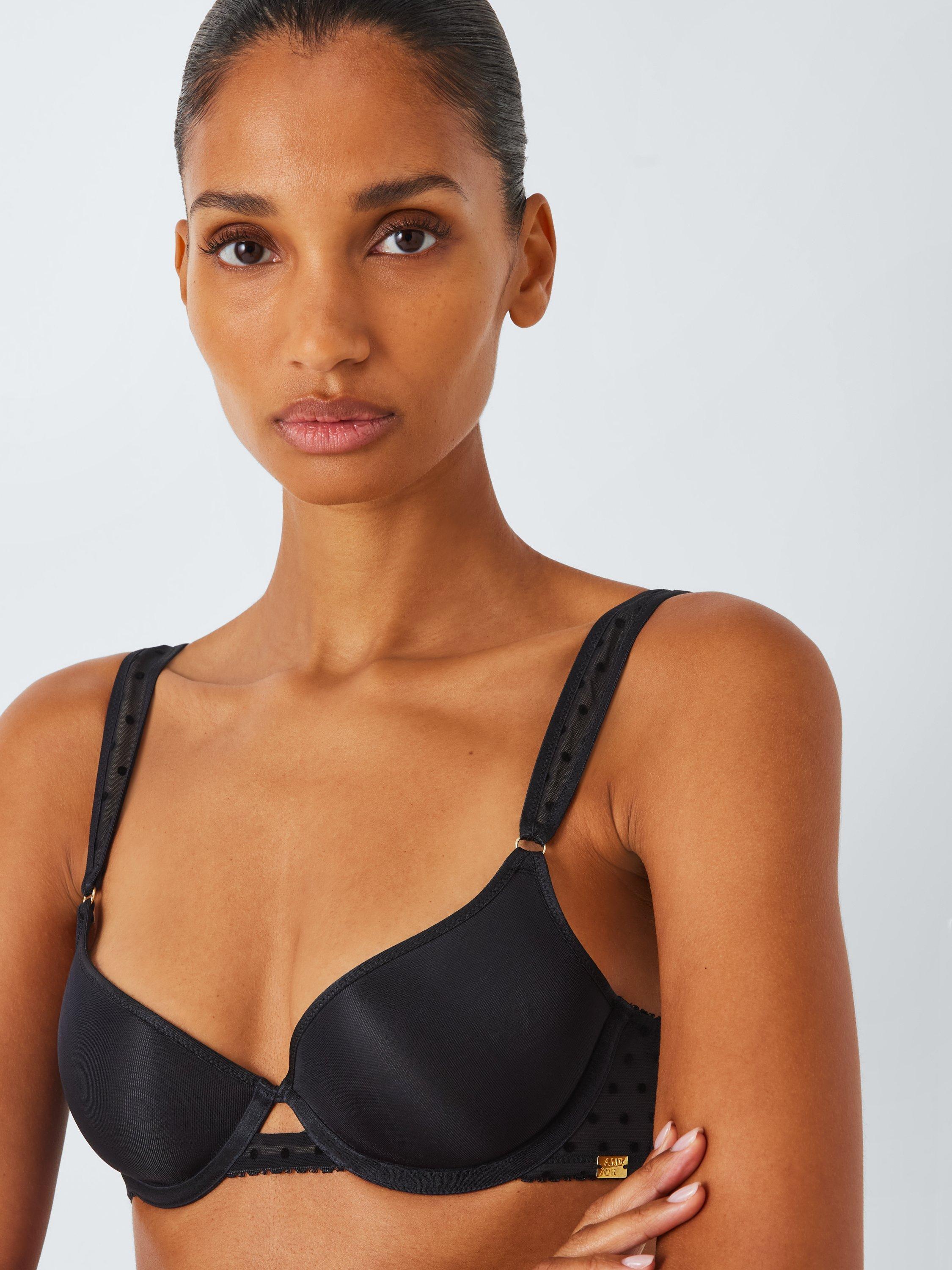 Product image 4 of 5, which shows AND/OR Coco Spacer T-Shirt Bra, Black, 30F