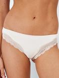 John Lewis Modal Lace Bikini Briefs, Pack of 3