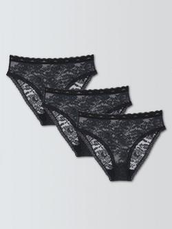 John Lewis Helenca Bikini Briefs, Pack of 3 - view 2, Black