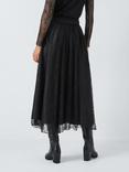 John Lewis Lace Midi Skirt, Black