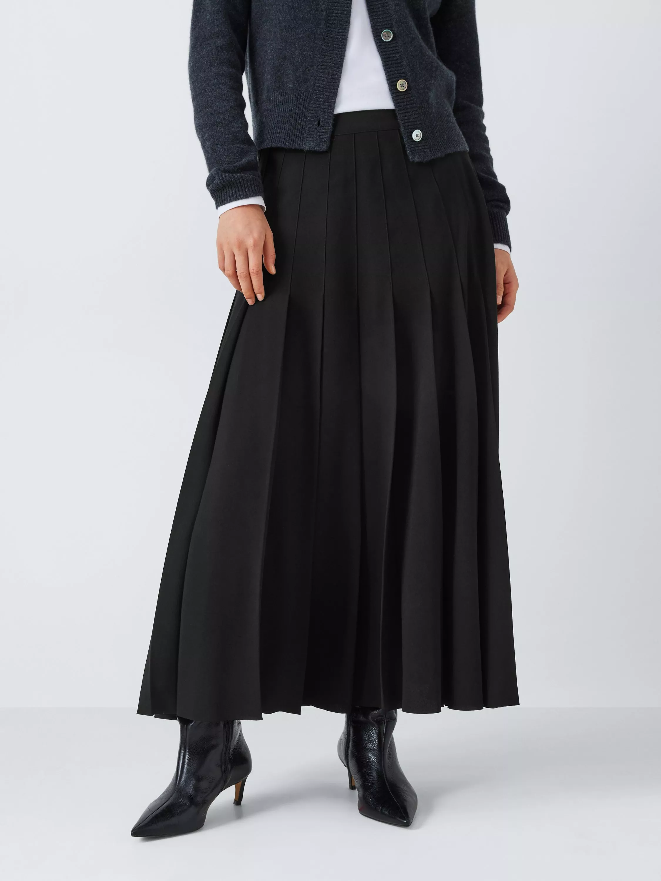 Pleated formal skirt best sale