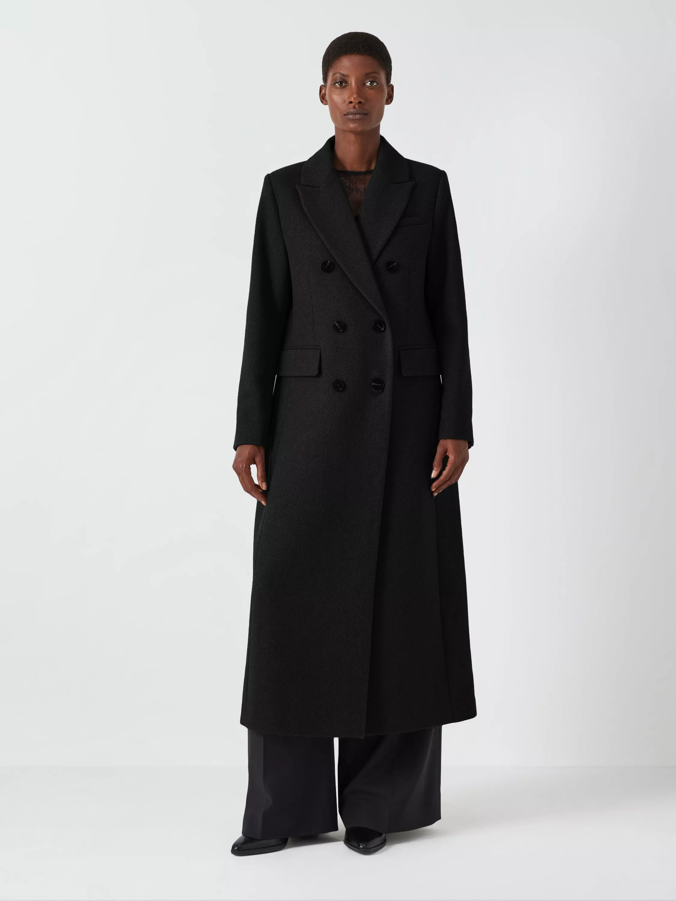 Women s Long Black Coats Jackets John Lewis Partners