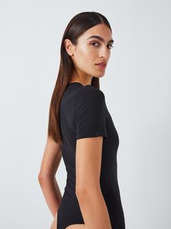 John Lewis Smoothing Short Sleeve Bodysuit - view 2, Black