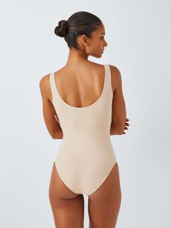 John Lewis Smoothing Sleeveless Bodysuit - view 2, Almond