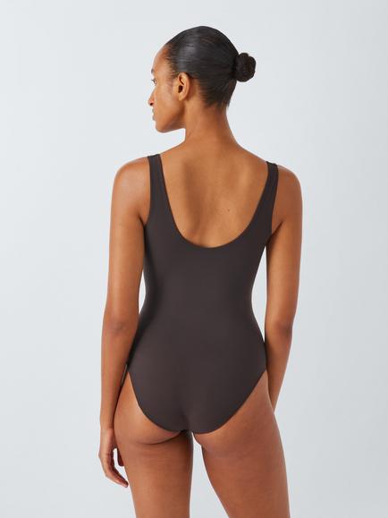 John Lewis Smoothing Sleeveless Bodysuit - view 2, Chocolate