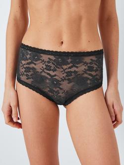 John Lewis Helenca Short Briefs, Pack of 3, Black - view 2, Black