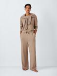 John Lewis Star Jersey Wide Leg Pyjama Set, Caramel