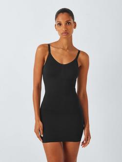 John Lewis Firm Control Seamfree Shapewear Slip, Black, Black